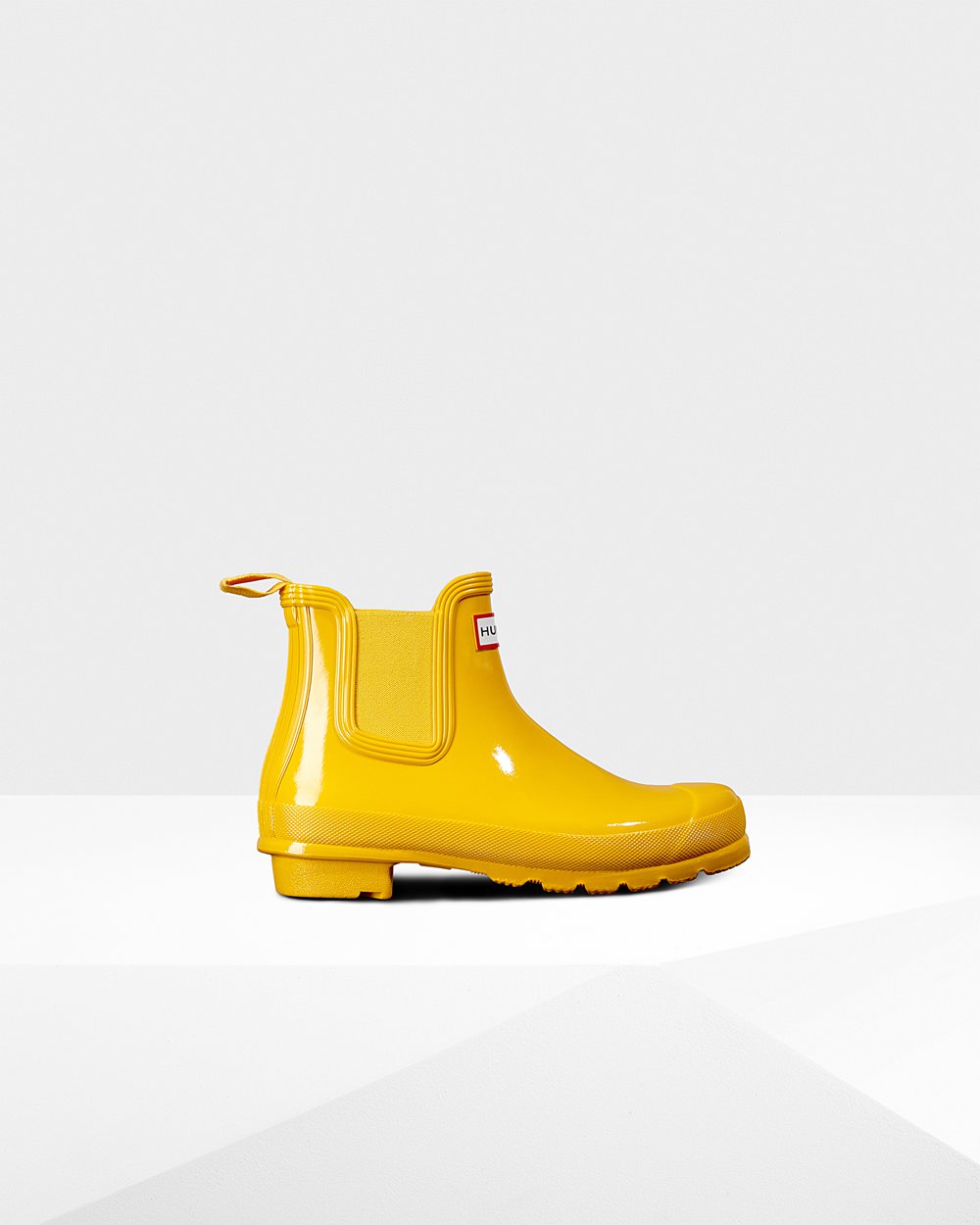 Hunter Mujer Original Gloss - Botas Chelsea Amarillo - 429-LYTCAX